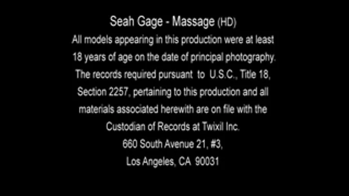 Seah Gage Massage Part 1