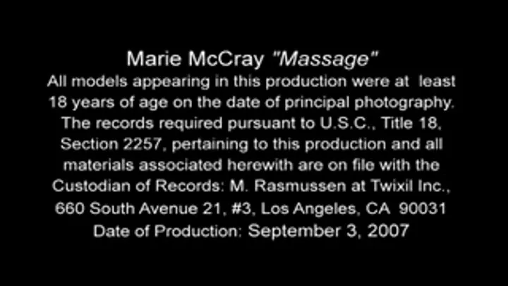 Marie McCray Massage Full