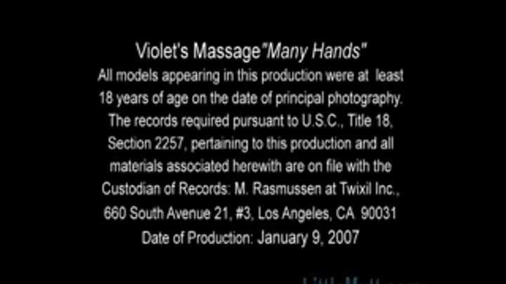 Violet Massage Part 1