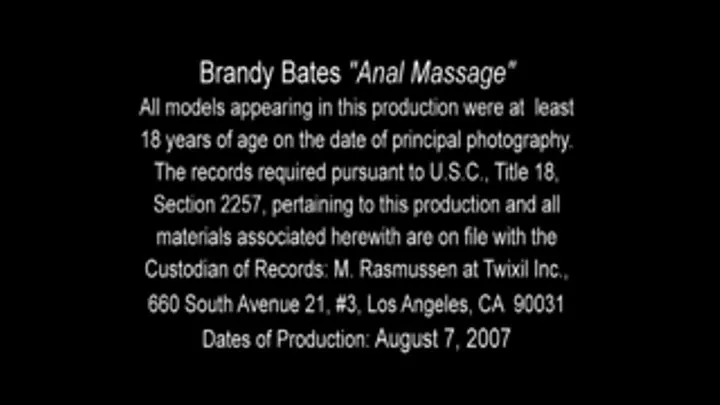 Brandy Bates Massage with Sal Part 1