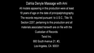 Dahlia Denyle Massage with Ami Part 1