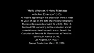 Holly Webster and Ami Emerson 4 Hand Massage Full
