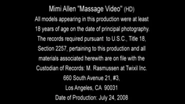 Mimi Allen Massage Part 1