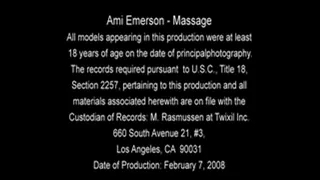 Ami Emerson Massage Full