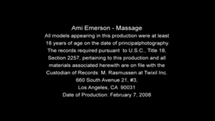 Ami Emerson Massage Full