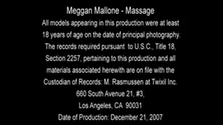 Meggan Mallone Massage Part 1