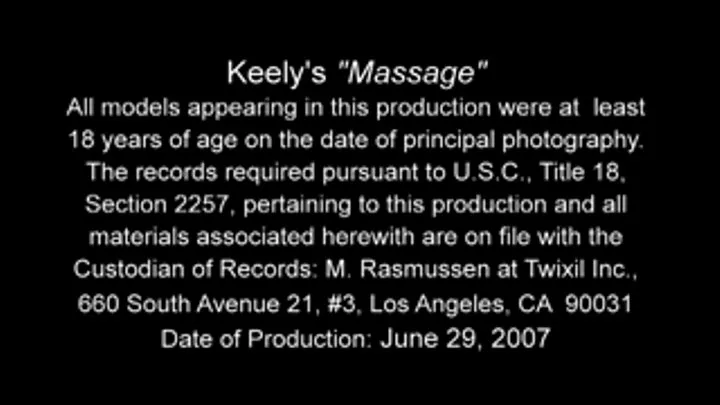 Keely's Massage Full