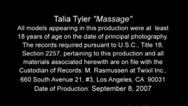 Talia Tyler Massage Full