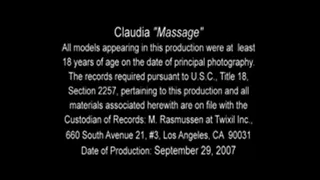 Claudia Massage Part 1