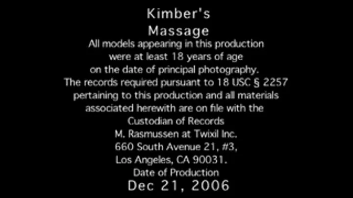 Kimbers Massage Full