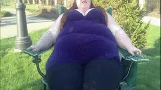 My SSBBW Camp Chair Belly Rubs and Jiggles