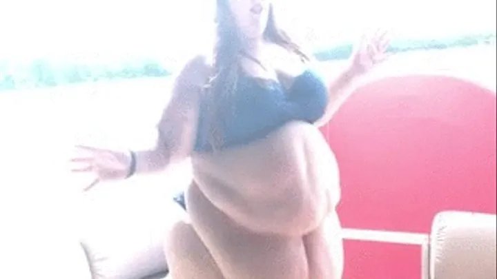 Publicly Fat! SSBBW Bikini Boat Dance