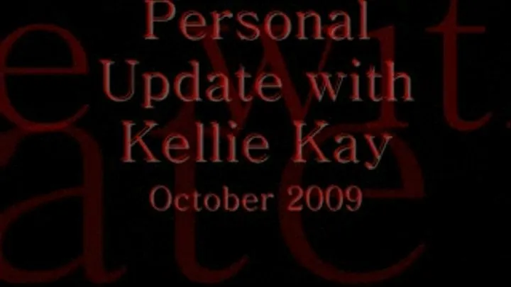 Personal update October 2009