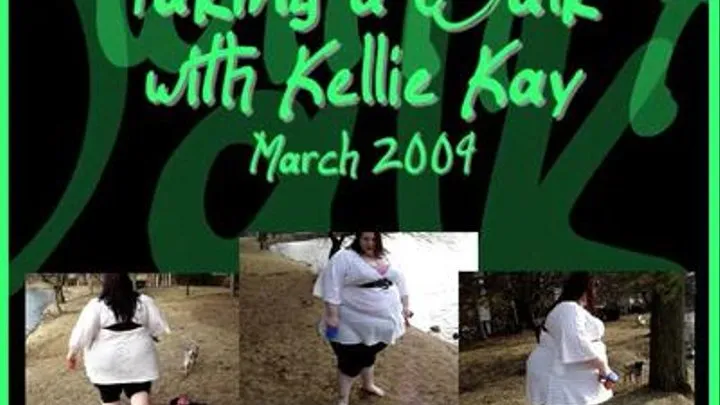 Kellie Kay walking her pugs!