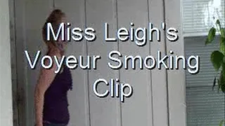 Neighbor catches me smoking small