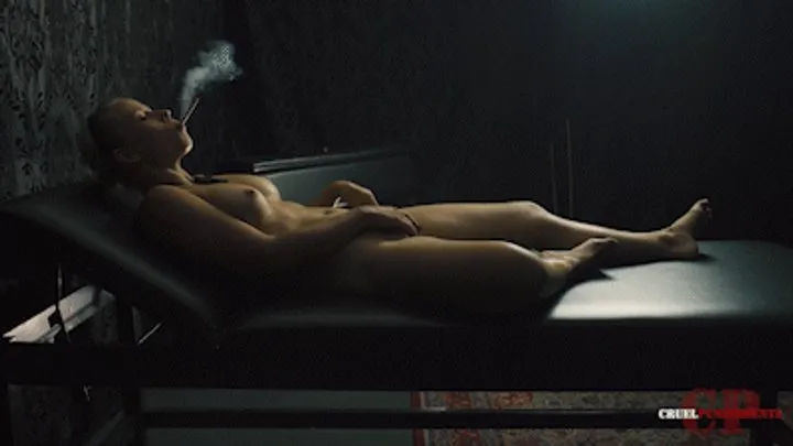 Aroused Anette smoking