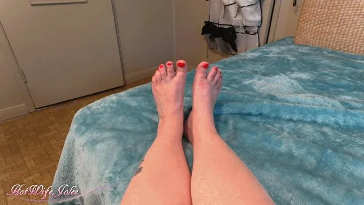 My feet need cum lotion