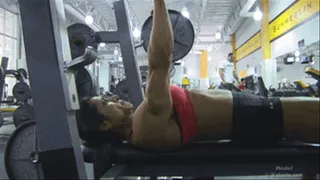 Marina Lopez Close Grip Bench Presses Ripped