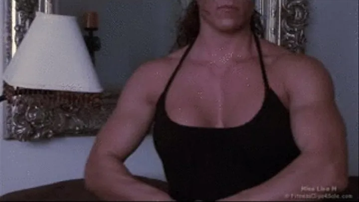 Lisa M Black Tank Top Pec Bounce Hi Res