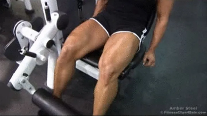 Amber Leg Extension Gym Workout Hi Res