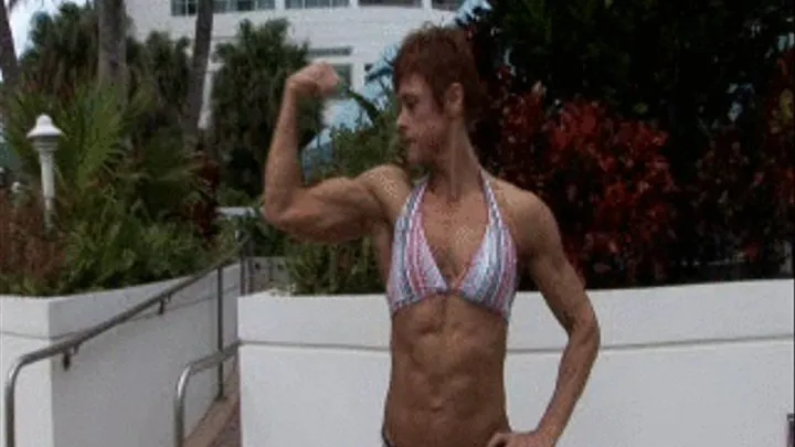 Jodie Ripped Upper Body Posing Bikini