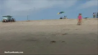 Katka's Full Body Posing On Venice Beach Hi Res - in the ocean