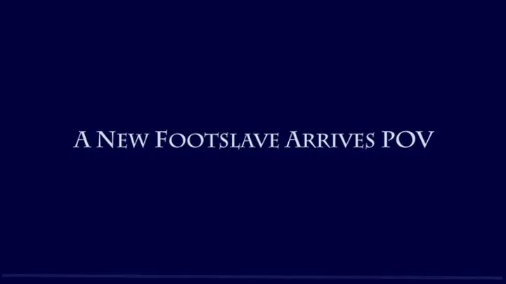 A New Footslave Arrives POV - Foot Fetish Femdom by Goddess Kyaa