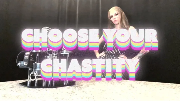 Choose Your Chastity - Keyholder Femdom POV by Goddess Kyaa