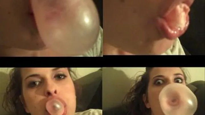 BEST BUBBLE GUM CLIP!!! 2 pieces of Gum! POV Great Close UP's!