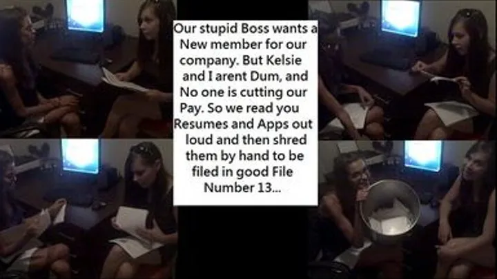 We are Ruthless...Shredding your Job Applications