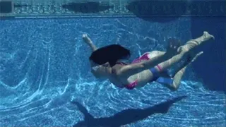 Naomi in the pool