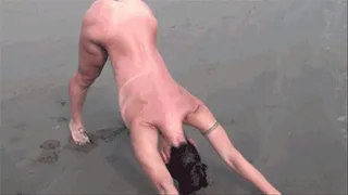 Nude Yoga on Island Beach (QuickTime)