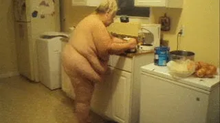 nude in kitchen