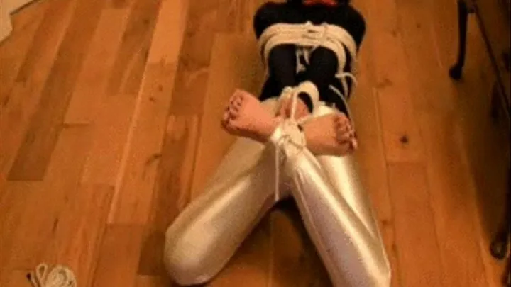 White Spandex Disco Jeans Bondage Challenge part 3