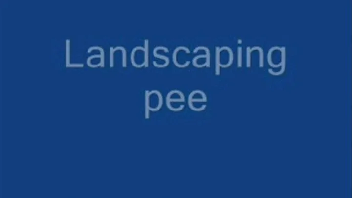 Landscaping p e e