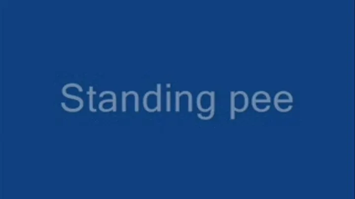 standing pee