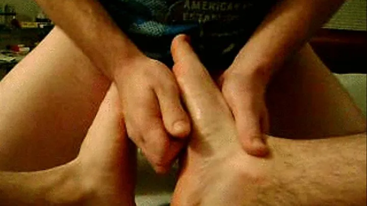 Josh Fucks Mike's Foot and Cums!