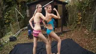 FG 122-1 clip MD Manu vs Anita Tests of strength in Swimsuits