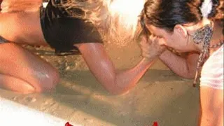 FG 21 clip live mud wrestling Romi vs Manuela