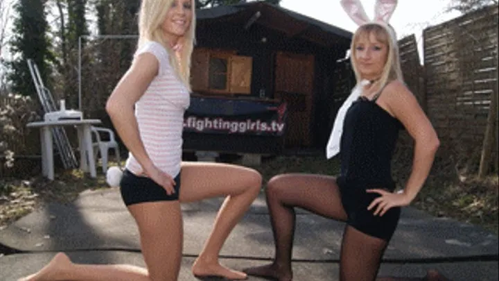 FG 58-1 clip hi Carina vs Jannine Easter Bunny Tests of strength