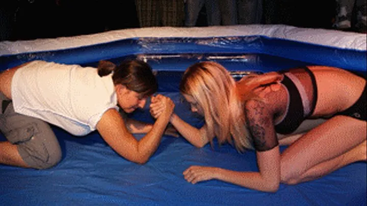 LF 13 clip Carina vs guest live oil wrestling hi