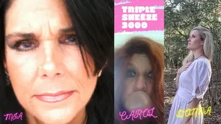 TRIPLE SNEEZE 3000! SNEEZE EXPLOSION TRIFECTA! MIA, CAROL AND DONNA! (ALL BRAND NEW NEVER BEFORE RELEASED FOOTAGE!)