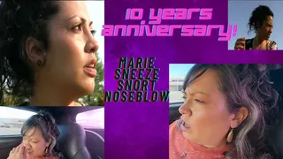 MARIE CELEBRATES HER 10TH ANNIVERSARY WITH GORGEOUS LADIES OF SNEEZE! PART 1