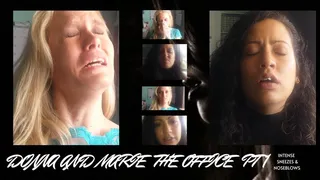 THE OFFICE SNEEZE (PART 1) DONNA AND MARIE INTENSIVE SNEEZING, SNORTING, NOSEBLOWS AND MORE! CELEBRATING OVER 15 YEARS OF SNEEZING! *NEW AND PREVIOUSLY RELEASED FOOTAGE*