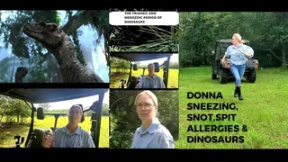 DONNA IN THE TRIASSIC PERIOD WITH ALLERGIES SNEEZES! (ALL BRAND NEW)