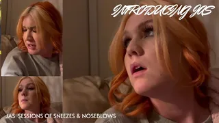 GORGEOUS LADIES OF SNEEZE INTRODUCES YOU TO "JAS"! THE LATEST BEAUTIFUL SNEEZING MODEL! SNEEZE, SNEEZES, AND MORE SNEEZES!