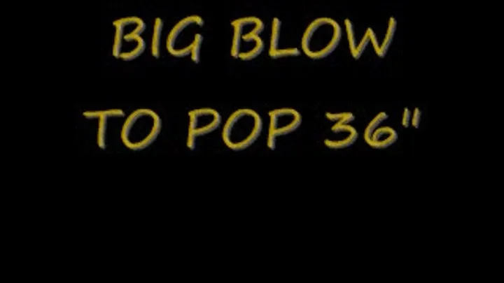 Big Yellow 36 inch blow to pop