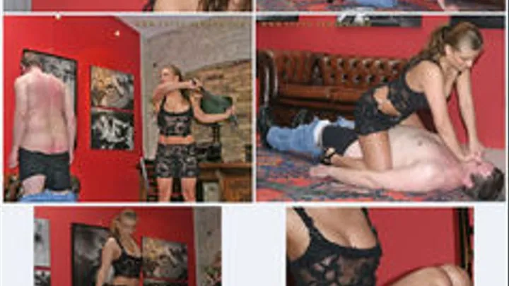 Goddess Anja punishes a disobedient slave