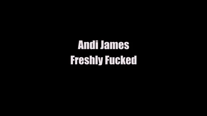 Andi James Freshly Fucked Interview and Sissy Boy Cum