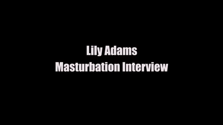 Lily Adams Horny Wife Masturbation Interview